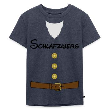 Schlafzwerg Kostüm - Kinder Premium Bio T-Shirt - Jeansblau  - Vorne - Mikhail (115cm)