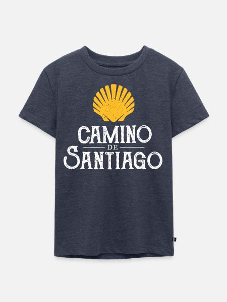 Camino de Santiago | St. James - Kids Premium Organic T-Shirt - heather denim