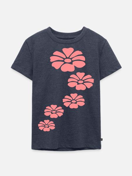 five flowers - Kinder Premium Bio T-Shirt - Jeansblau