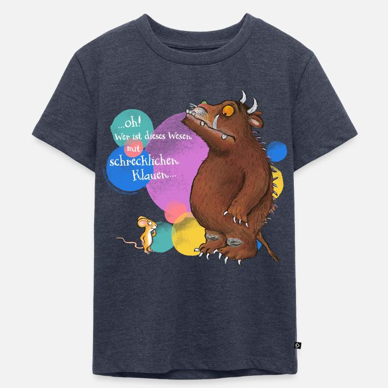 Der Grüffelo Buchzitat - Kinder Premium Bio T-Shirt - Jeansblau 