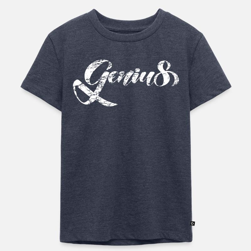 Genius - Kinder Premium Bio T-Shirt - Jeansblau