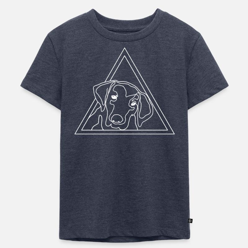 Labrador - Kinder Premium Bio T-Shirt - Jeansblau