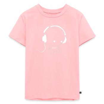 Music Men - Kids Premium Organic T-Shirt - rose - Front - AI Model Kid Female (0cm)
