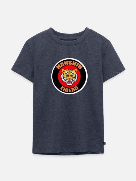 Hanshin Tiger - Kinder Premium Bio T-Shirt - Jeansblau