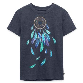 Dreamcatcher rêves bleus - T-shirt Premium bio Enfant - bleu jeans  - Devant - Mikhail (115cm)