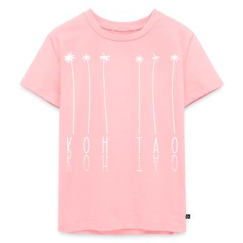 Palm - Île de Thaïlande Koh Tao - T-shirt Premium bio Enfant - rose - Devant - AI Model Kid Female (0cm)