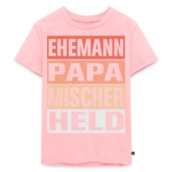 Mischer Vater Ehemann Held - Kinder Premium Bio T-Shirt - Rosa - Vorne - AI Model Kid Female (0cm)