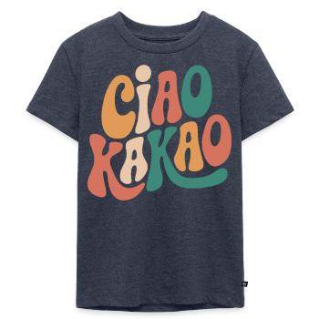 Ciao Kakao - Kinder Premium Bio T-Shirt - Jeansblau  - Vorne - Mikhail (115cm)