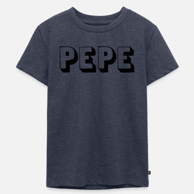 Name - Pepe - Kinder Premium Bio T-Shirt - Jeansblau
