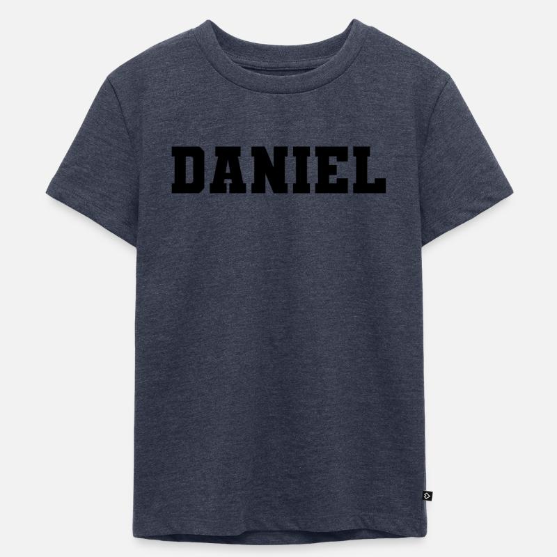 Name - Daniel - Kinder Premium Bio T-Shirt - Jeansblau 
