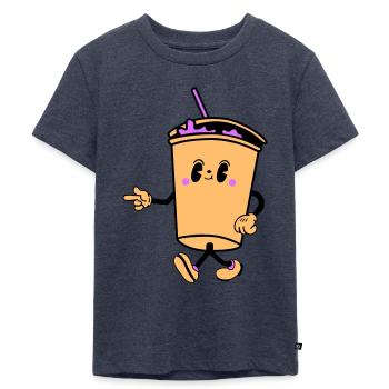 Boisson Dessin Animé - T-shirt Premium bio Enfant - bleu jeans  - Devant - Mikhail (115cm)