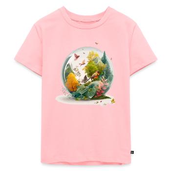 Der Miniaturbohrer - Kinder Premium Bio T-Shirt - Rosa - Vorne - AI Model Kid Female (0cm)