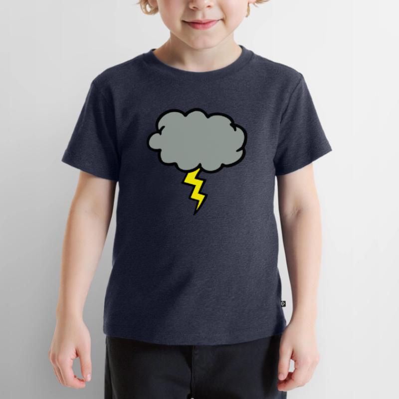 cloud thundercloud lightning thunderbolt Kids Premium Organic T-Shirt