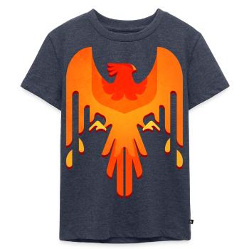 Phoenix - Kinder Premium Bio T-Shirt - Jeansblau  - Vorne - Mikhail (115cm)