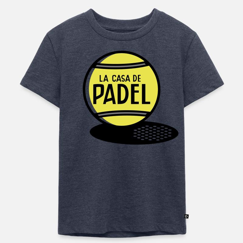 Casa de padel. Farbversion - Kinder Premium Bio T-Shirt - Jeansblau 