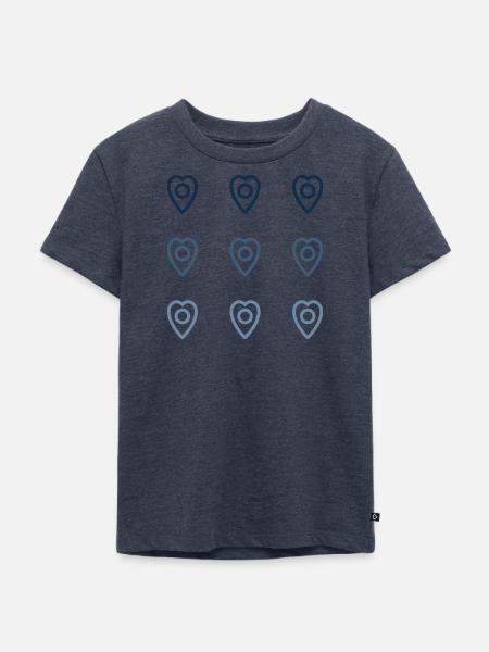 Épingle de cœur - T-shirt Premium bio Enfant - bleu jeans 