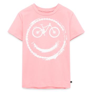 MTB Fahrrad Mountain Bike Mountainbiker - Kinder Premium Bio T-Shirt - Rosa - Vorne - AI Model Kid Female (0cm)