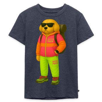Mountain Scott - Scaling new heights - Kinder Premium Bio T-Shirt - Jeansblau  - Vorne - Mikhail (115cm)