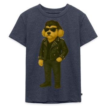 Rocker Scott - né pour bercer votre âme - T-shirt Premium bio Enfant - bleu jeans  - Devant - Mikhail (115cm)