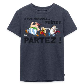 Astérix - À vos marques... Prêts? Partez! - T-shirt Premium bio Enfant - bleu jeans  - Devant - Mikhail (115cm)