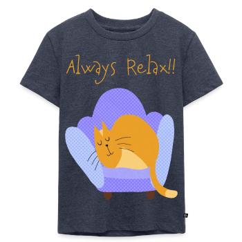 Toujours se détendre - T-shirt Premium bio Enfant - bleu jeans  - Devant - Mikhail (115cm)
