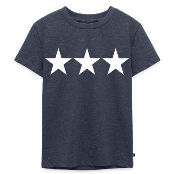 3 ÉTOILES - T-shirt Premium bio Enfant - bleu jeans  - Devant - Mikhail (115cm)