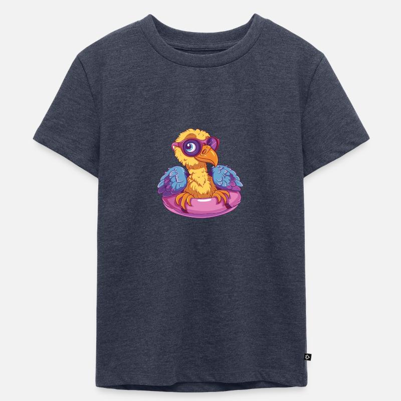 Harpyie Vogel Comic Cool - Kinder Premium Bio T-Shirt - Jeansblau 