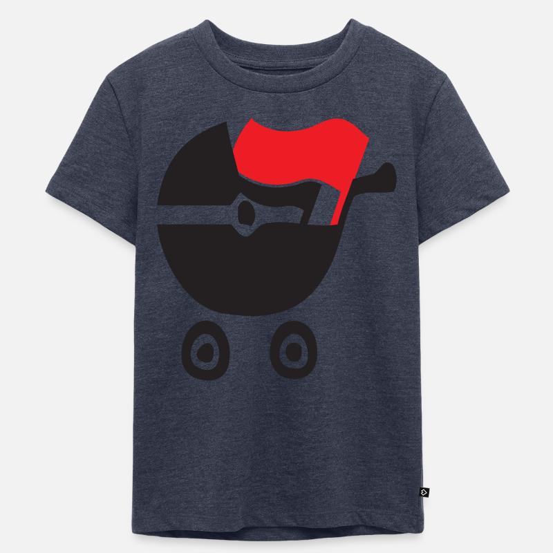 drapeau poussette antifa bébé - T-shirt Premium bio Enfant - bleu jeans
