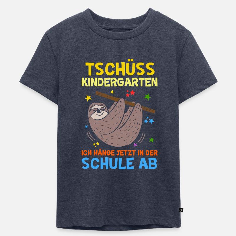 Tschüss Kindergarten - Einschulung - Kinder Premium Bio T-Shirt - Jeansblau 