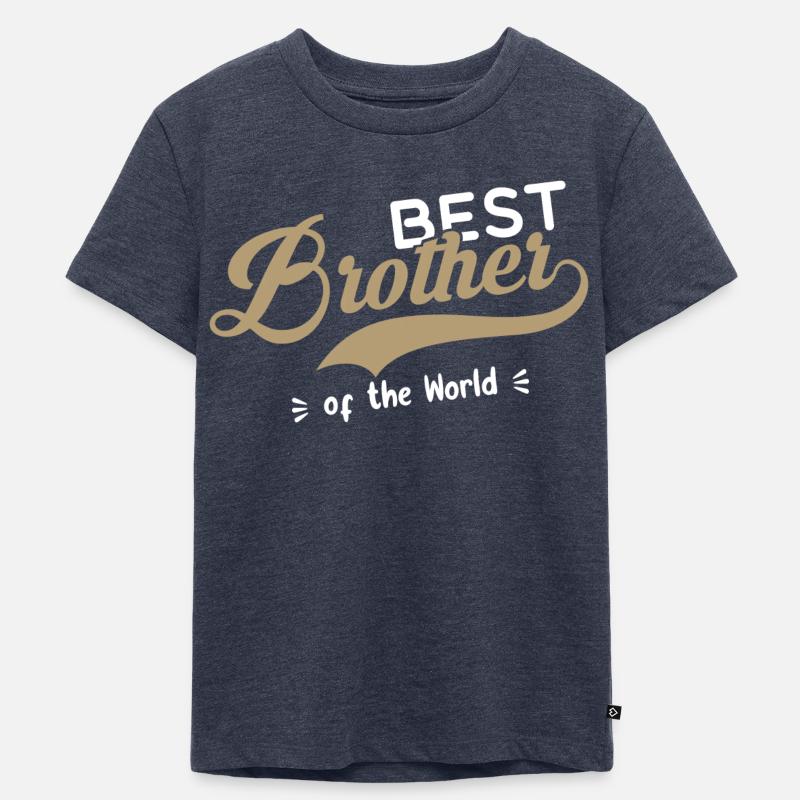 Bester Bruder - Kinder Premium Bio T-Shirt - Jeansblau