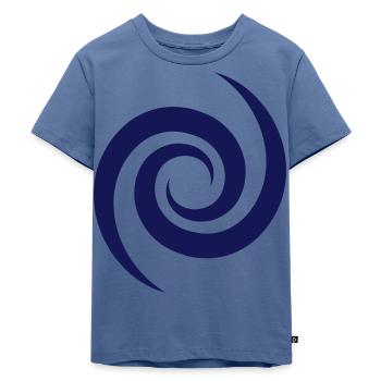 Spiralgalaxie, Raum, Universum, Kosmos, Strudel - Kinder Premium Bio T-Shirt - Taubenblau - Vorne - Mikhail (115cm)