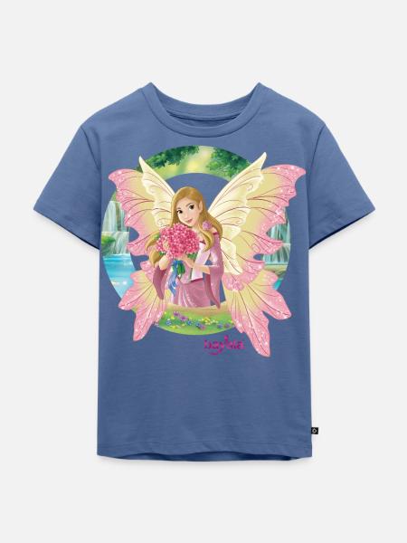 Schleich bayala Feya mit Bouquet - Kinder Premium Bio T-Shirt - Taubenblau