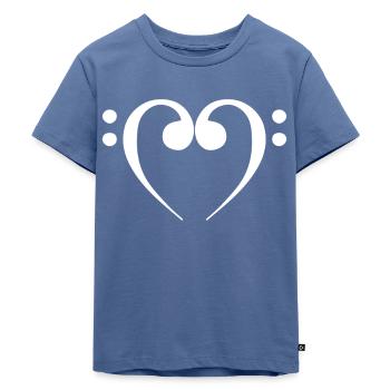 Cello Cellist Orchester Musikinstrument - Kinder Premium Bio T-Shirt - Taubenblau - Vorne - Mikhail (115cm)
