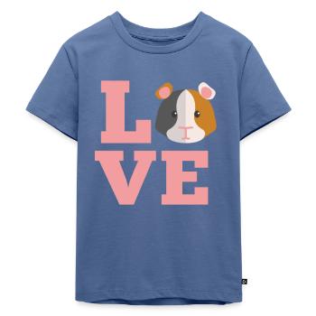 Guinea pig - Kids Premium Organic T-Shirt - stone blue - Front - Mikhail (115cm)