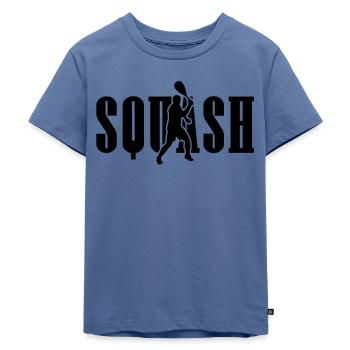 Squash - Kinder Premium Bio T-Shirt - Taubenblau - Vorne - Mikhail (115cm)