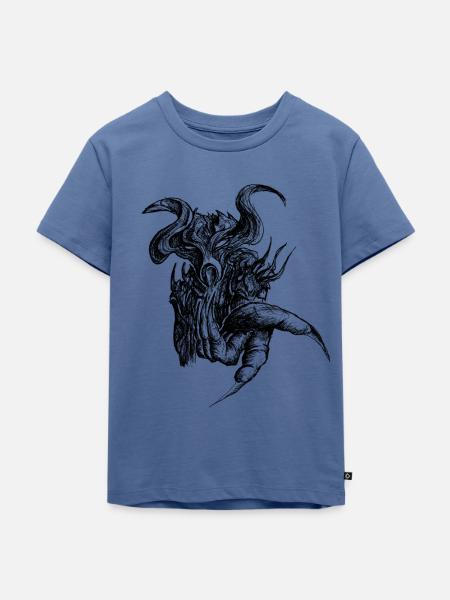 Ich will dich - Kinder Premium Bio T-Shirt - Taubenblau