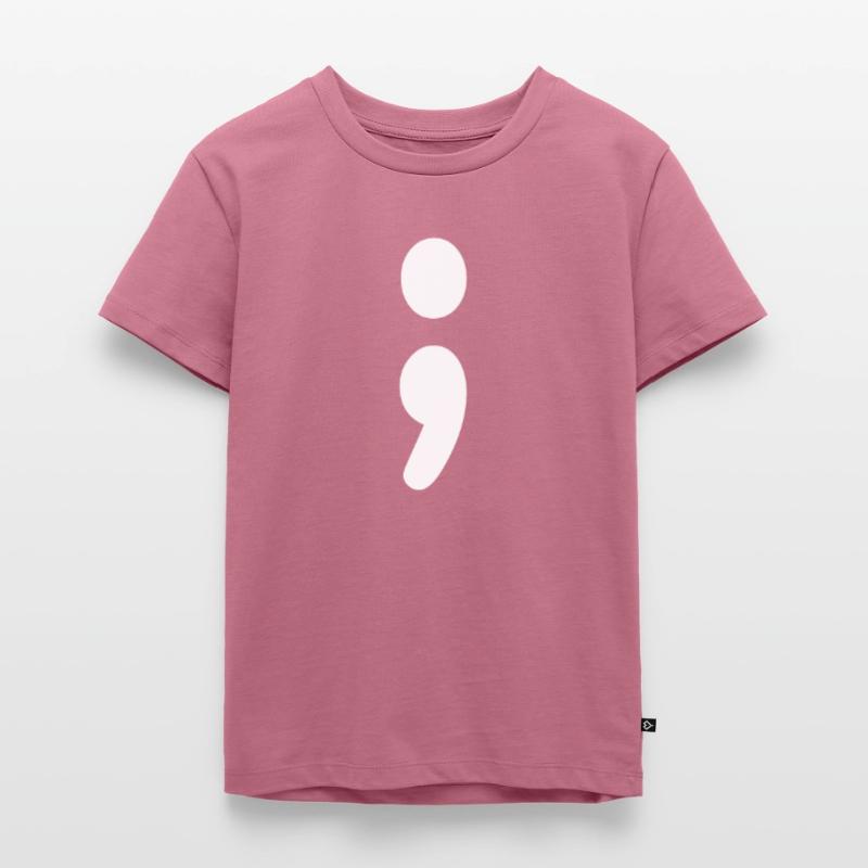 Retro Programmer Coder Semicolon Old School Kids Premium Organic T-Shirt