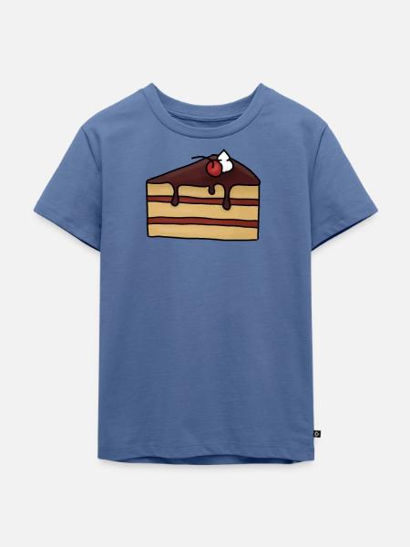 cake - Kinder Premium Bio T-Shirt - Taubenblau