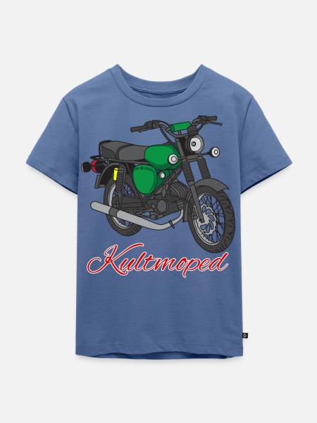 Kultmoped Simson - Kinder Premium Bio T-Shirt - Taubenblau