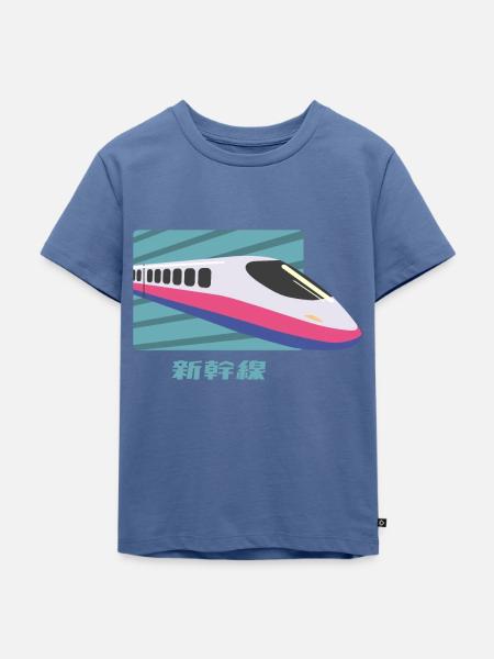 Shinkansen - Kinder Premium Bio T-Shirt - Taubenblau