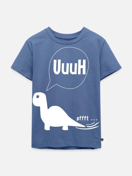 Dino Pups - Kinder Premium Bio T-Shirt - Taubenblau