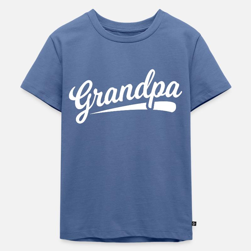 Opa Großvater - Kinder Premium Bio T-Shirt - Taubenblau