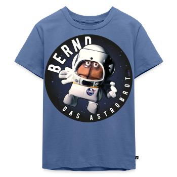 Bernd Das Brot Astrobrot Rund - Kinder Premium Bio T-Shirt - Taubenblau - Vorne - Mikhail (115cm)