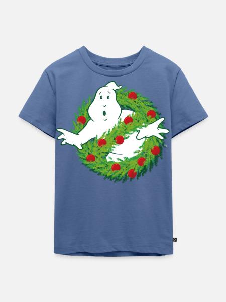 Ghostbusters Frohe Weihnachten - Kinder Premium Bio T-Shirt - Taubenblau