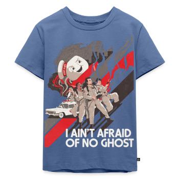 Ghostbusters Kampf Mit Marshmallow-Mann - Kinder Premium Bio T-Shirt - Taubenblau - Vorne - Mikhail (115cm)
