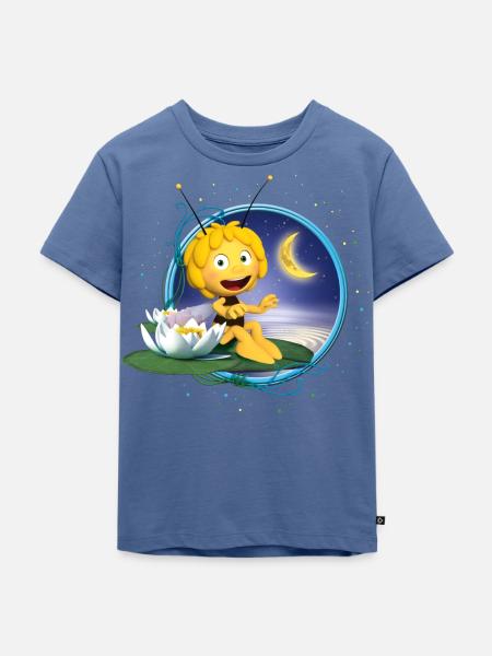 Biene Maja Mondschein - Kinder Premium Bio T-Shirt - Taubenblau
