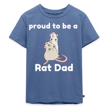 Rattenvater - Kinder Premium Bio T-Shirt - Taubenblau - Vorne - Mikhail (115cm)
