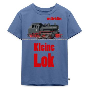 Märklin Kleine Dampflok - Kinder Premium Bio T-Shirt - Taubenblau - Vorne - Mikhail (115cm)