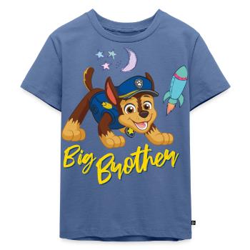 Paw Patrol Großer Bruder - Kinder Premium Bio T-Shirt - Taubenblau - Vorne - Mikhail (115cm)