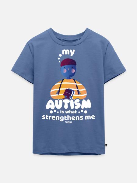 Autist - Kinder Premium Bio T-Shirt - Taubenblau